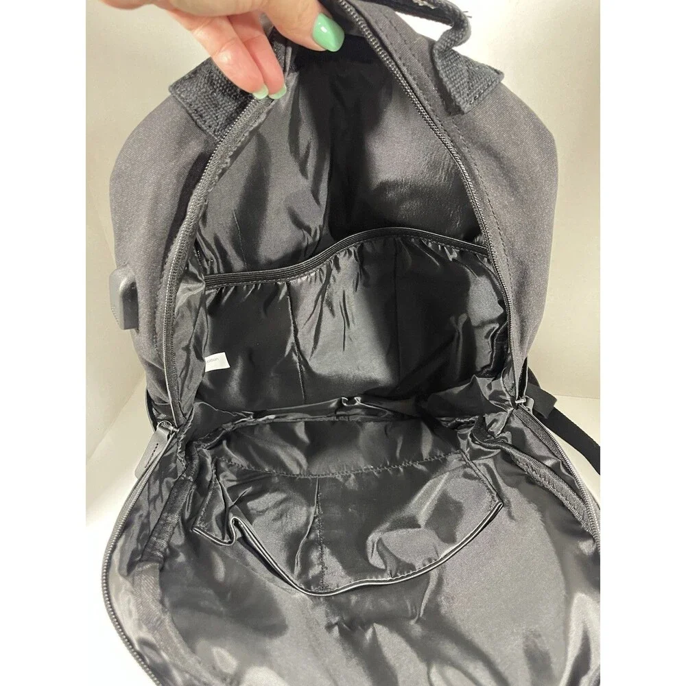 Bella Russo Multi Pocket USB Port Laptop Backpack New